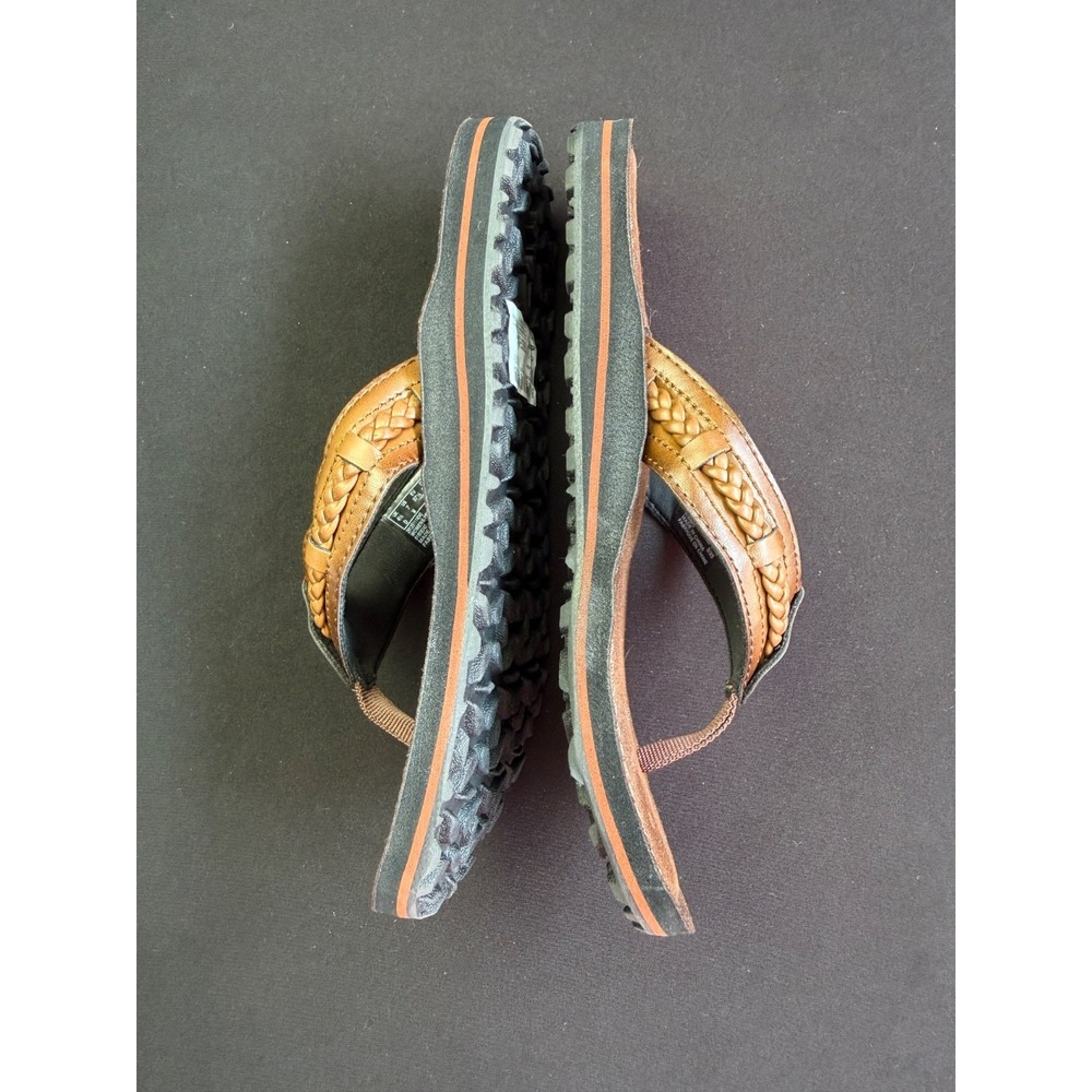 Clarks Womens Thong 7 Fenner Nerice 26125111 Honey Slip-on Flip Flop Sandal NEW - Picture 5 of 10